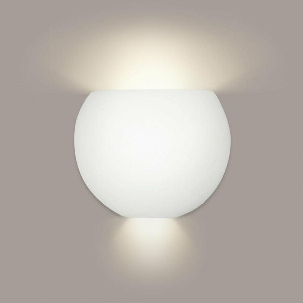 A19 Lighting Curacoa E26 Base Dimmable LED Wall Sconce, Bisque 1602-1LEDE26